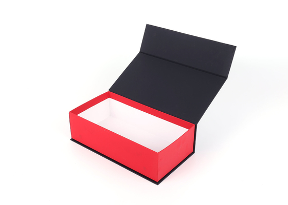 Custom Beauty Black Magnetic Closure Box Rigid CBD Packaging Offset 4C